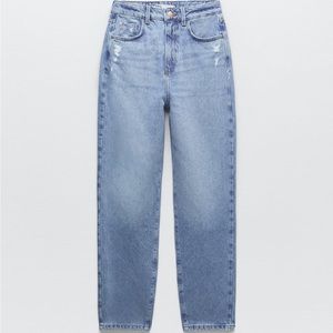 Zara High Rise Mom Jeans